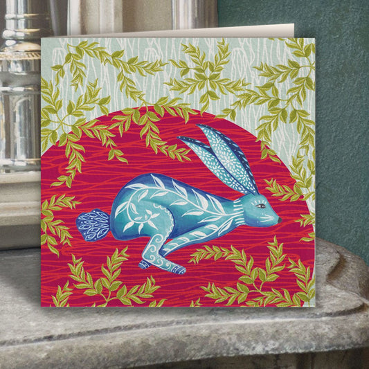 Autumn Hare Greeting Card - Belle Design