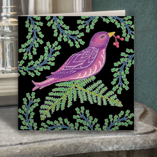 Berry Bird Greeting Card - Belle Design