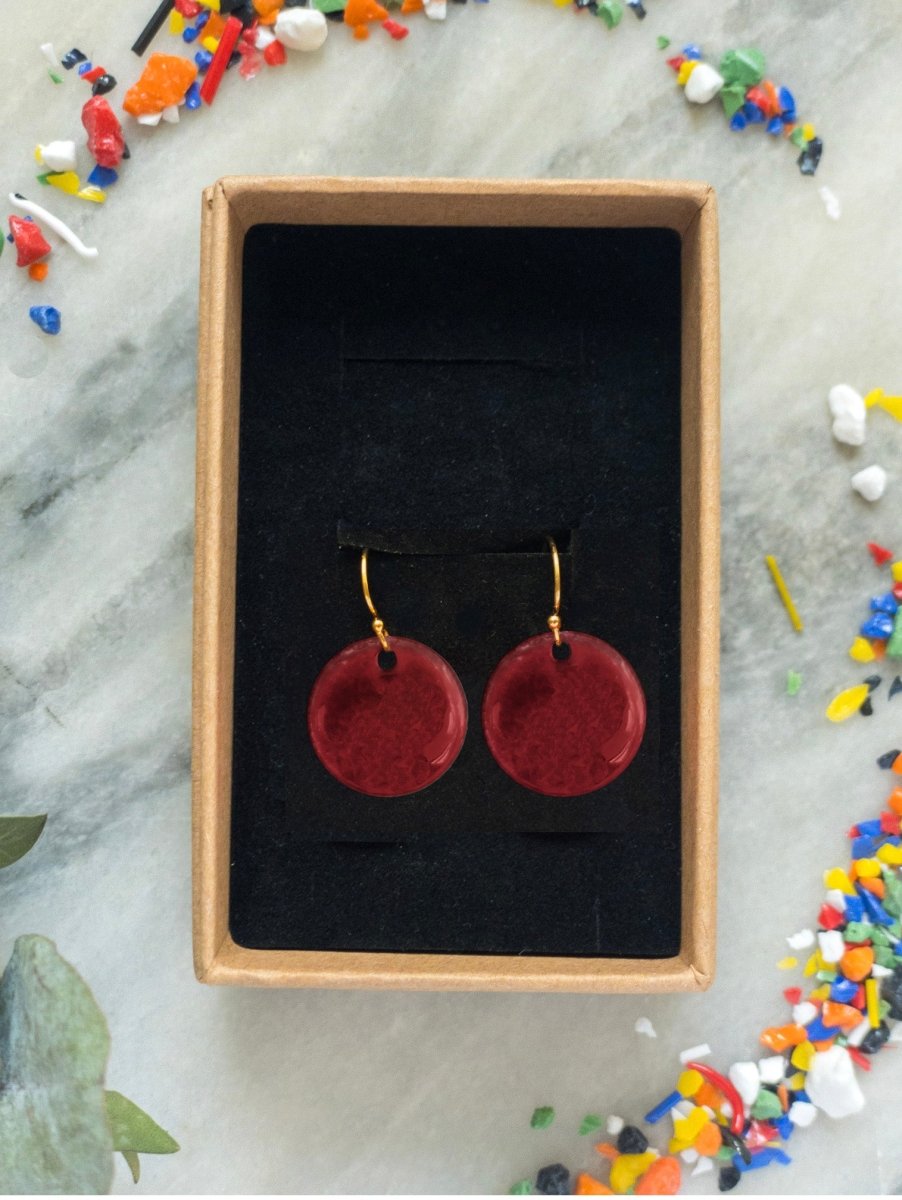 Domed Disk Earrings - Belle Design