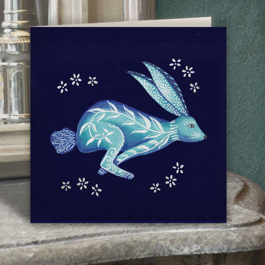 Graphic Hare Greeting Card - Belle Design