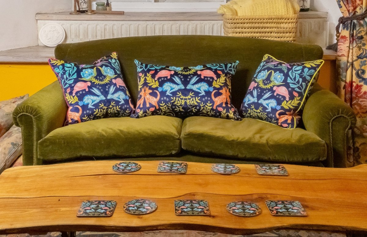 Original 'Hare and Tortoise Design' Cushions - Belle Design