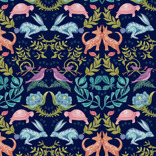 Original Hare and Tortoise Design Fabric - Belle Design