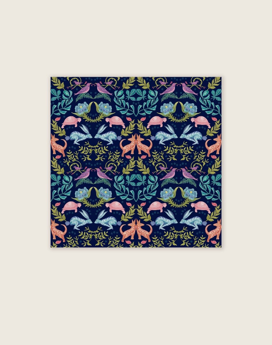 Original Hare and Tortoise Design Napkin - Belle Design