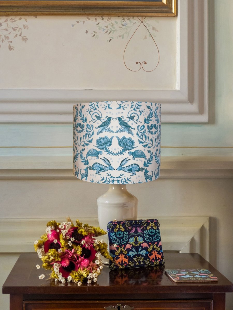 Original 'Hare and Tortoise Design' Two Tone Lampshade - Belle Design