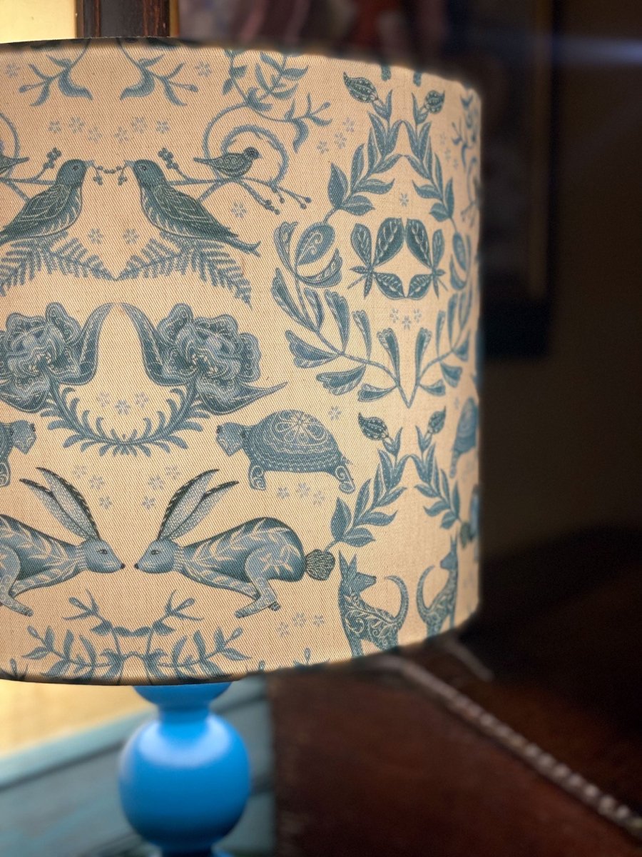 Original 'Hare and Tortoise Design' Two Tone Lampshade - Belle Design