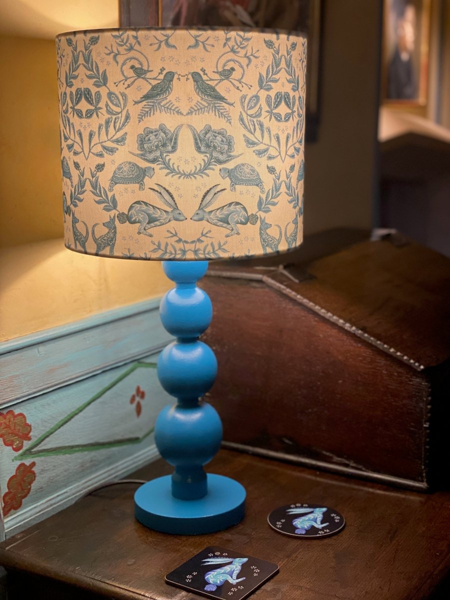 Original 'Hare and Tortoise Design' Two Tone Lampshade - Belle Design