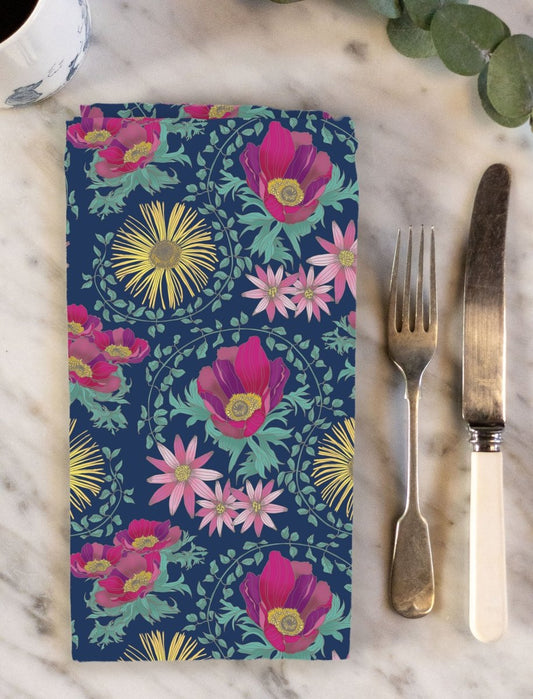 Original Inula Design Napkin Navy - Belle Design