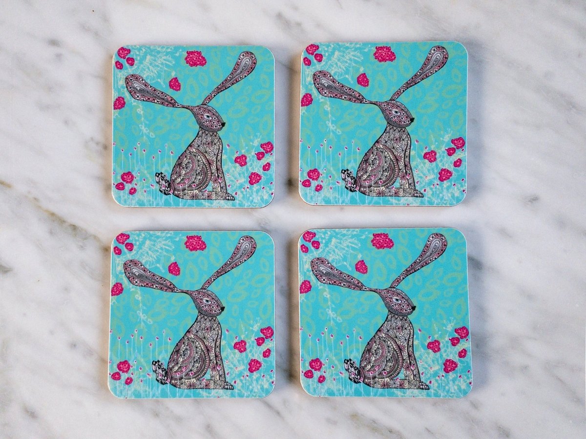 Original 'Listening Hare' Design Coaster - Belle Design