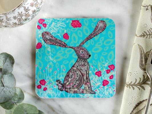 Original 'Listening Hare' Design Coaster - Belle Design