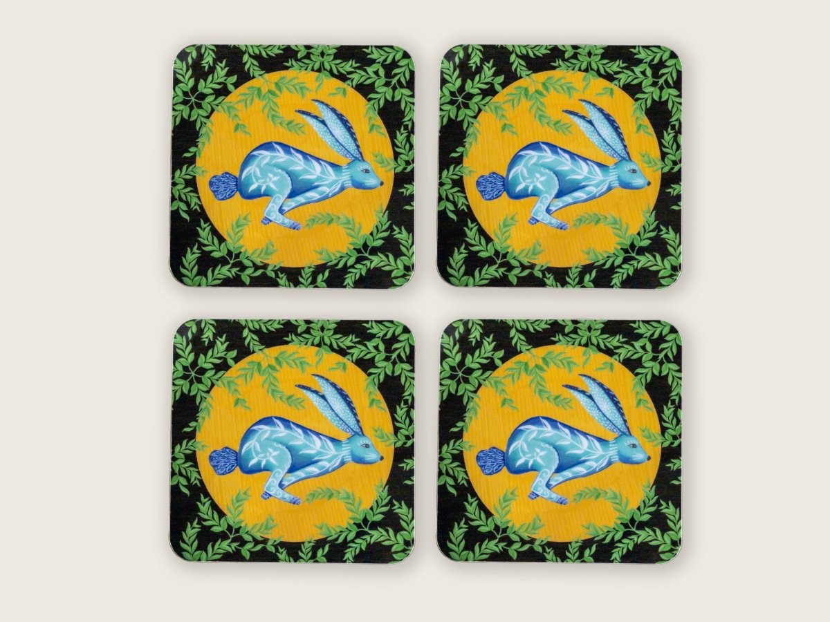 Original 'Moon Hare' Design Coasters - Belle Design