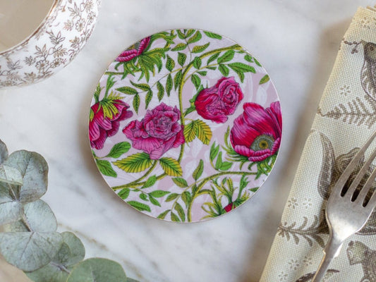 Original 'Poppy Rose' Design Coaster - Belle Design