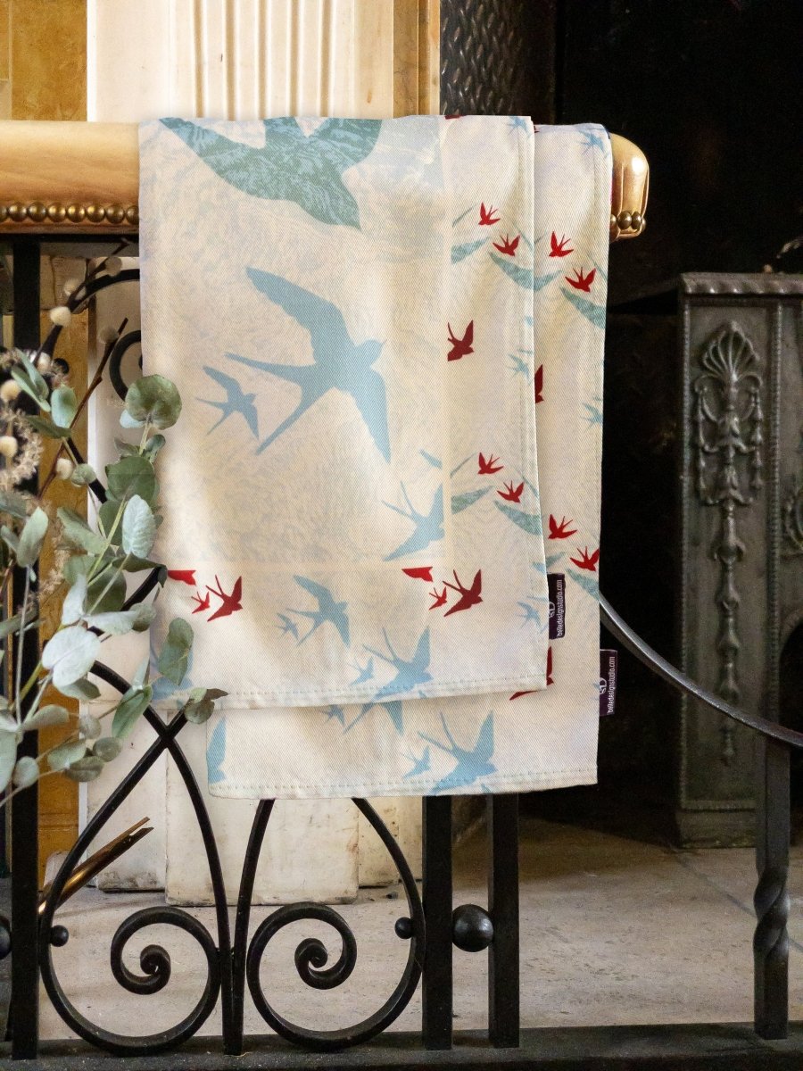 Original Swallows Design Tea Towels Day - Belle Design