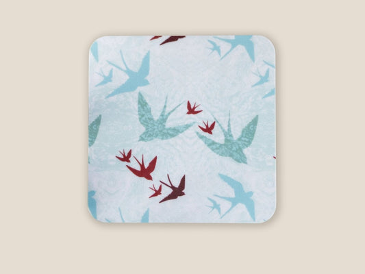 Original 'Swooping Swallows Dawn' Design Coasters - Belle Design