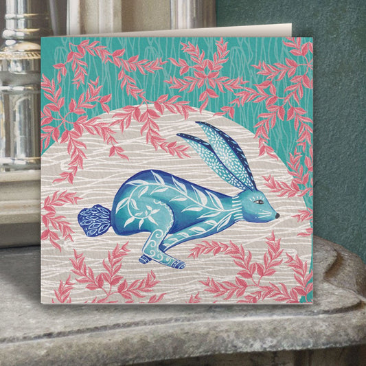Sping Hare Greeting Card - Belle Design