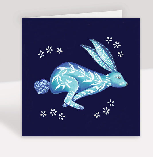 Graphic Hare Greeting Card - Belle Design