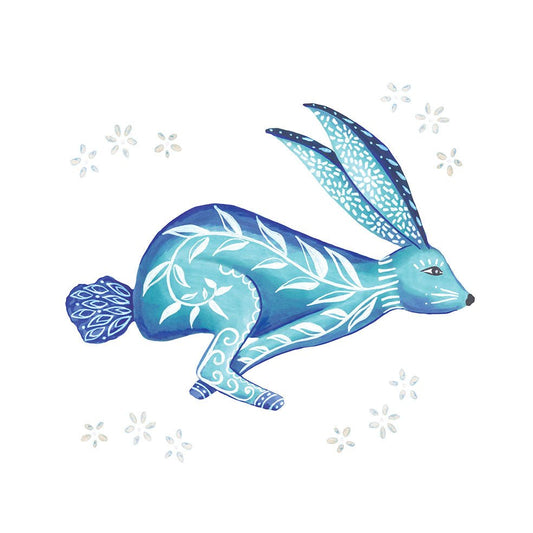 Hare Giclée Fine Art Print white - Belle Design