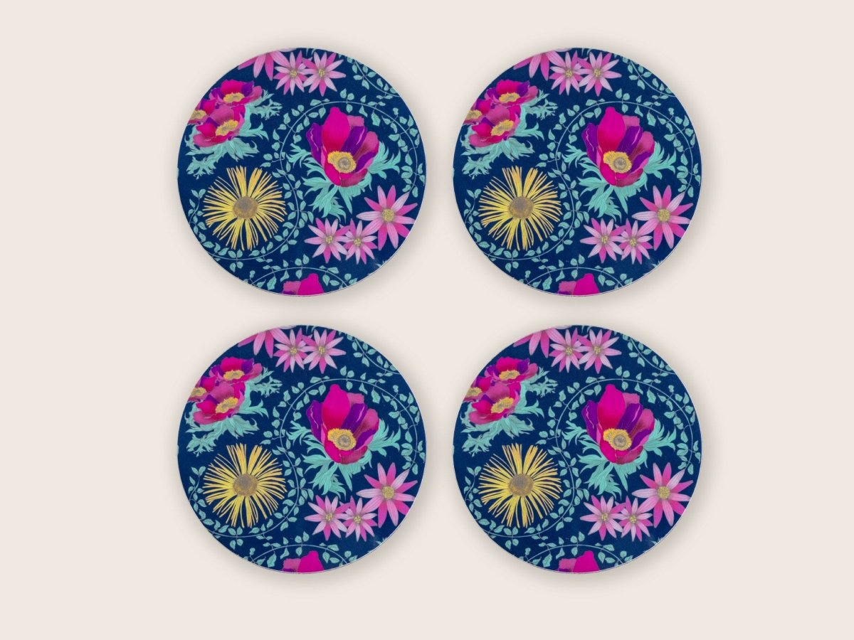 Original 'Inula Design Coaster' Navy - Belle Design
