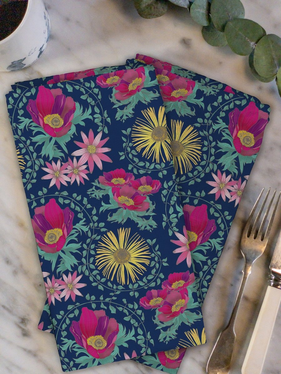 Original Inula Design Napkin Navy - Belle Design