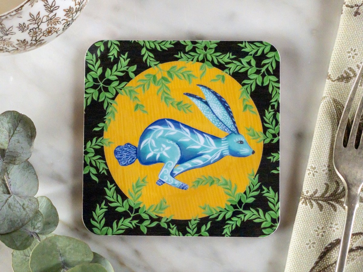 Original 'Moon Hare' Design Coasters - Belle Design