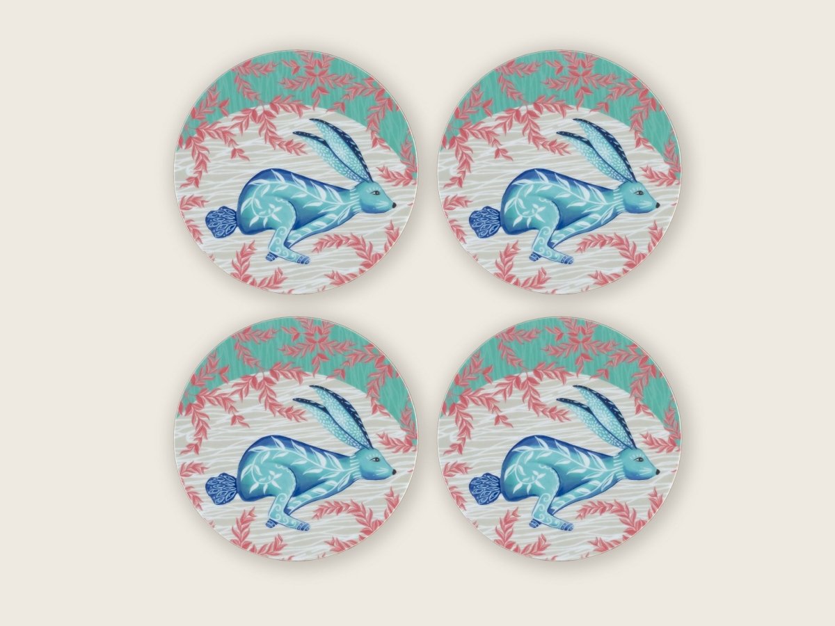 Original 'Spring Hare' Design Coasters - Belle Design
