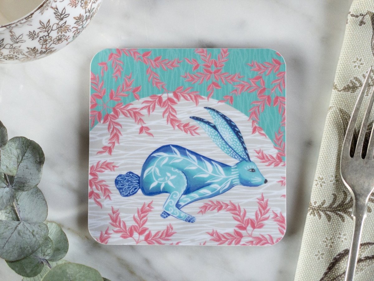 Original 'Spring Hare' Design Coasters - Belle Design