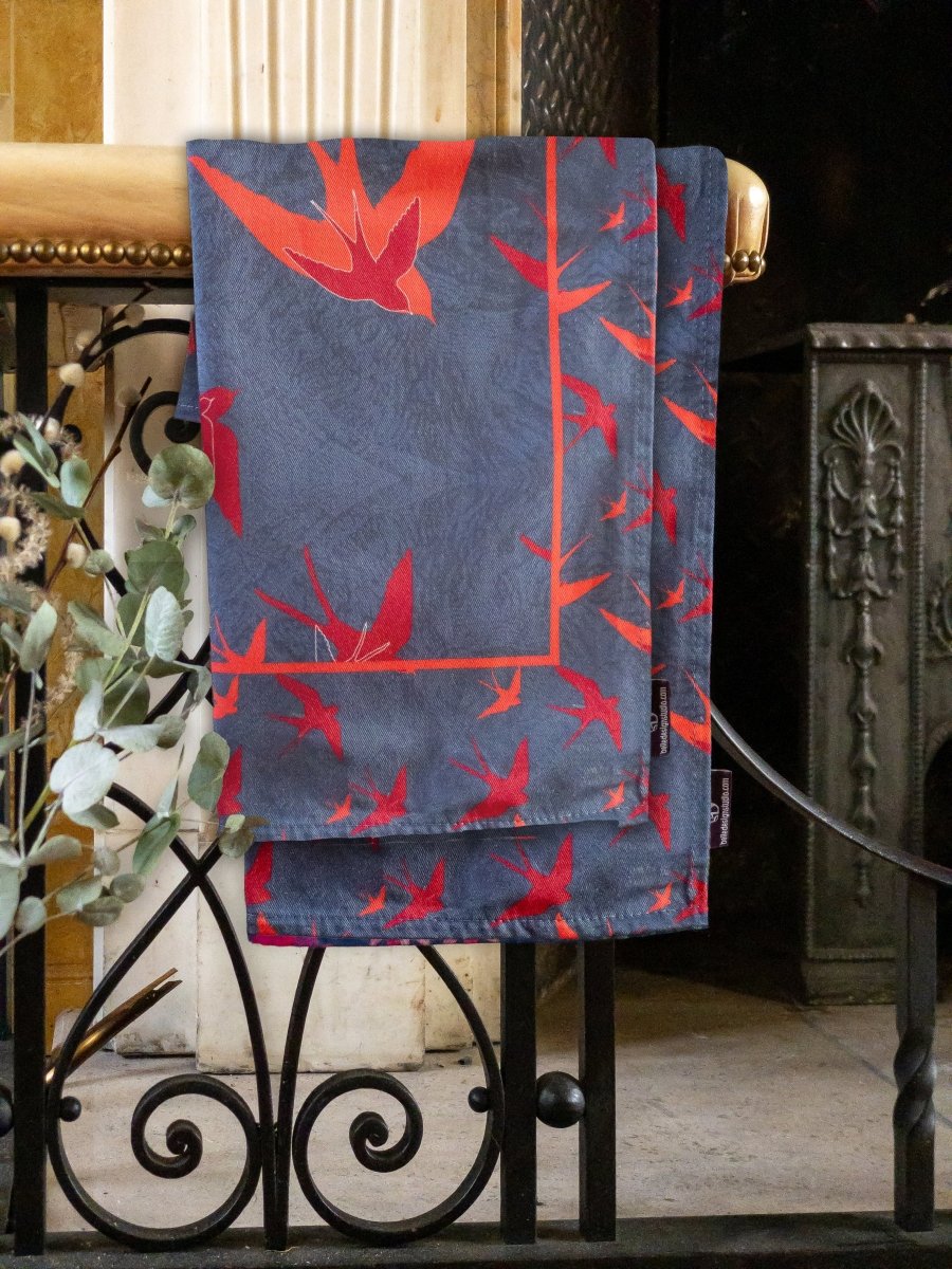 Original Swallows Design Tea Towels Night - Belle Design