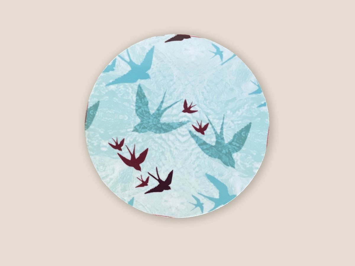 Original 'Swooping Swallows Dawn' Design Coasters - Belle Design