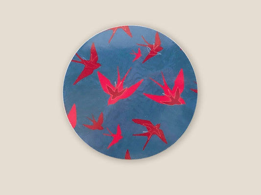 Original 'Swooping Swallows Dusk' Design Coasters - Belle Design