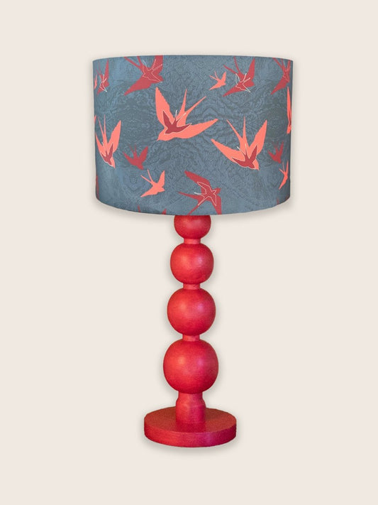 Original 'Swooping Swallows Dusk' Lampshade - Belle Design