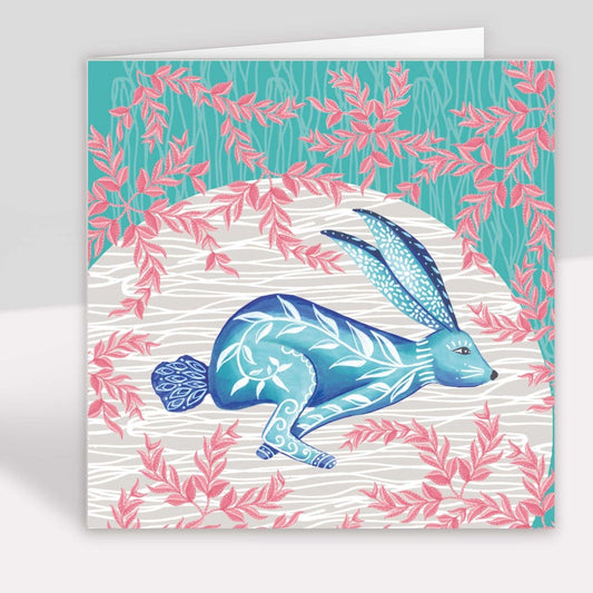 Sping Hare Greeting Card - Belle Design